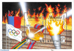 Mongolia 1992 Olympic Games S/s, Mint NH, Sport - Olympic Games - Mongolia