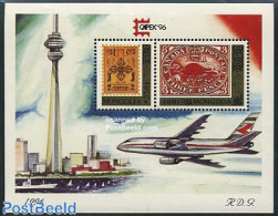 Mongolia 1996 Capex 96 S/s (red Upper Corner), Mint NH, Philately - Stamps On Stamps - Timbres Sur Timbres