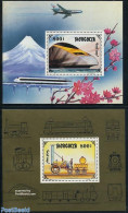 Mongolia 1997 Railways 2 S/s, Mint NH, Transport - Railways - Treinen