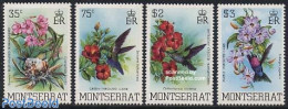 Montserrat 1983 Hummingbirds & Flowers 4v, Mint NH, Nature - Birds - Flowers & Plants - Hummingbirds - Otros & Sin Clasificación