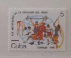 CUBA 1986  MNH** FOOTBALL FUSSBALL SOCCER CALCIO VOETBAL FUTBOL FUTEBOL FOOT FOTBAL - Unused Stamps