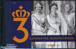 Netherlands 2009 3 Generations Of Queens Prestige Booklet, Mint NH, History - Kings & Queens (Royalty) - Stamp Booklets - Ongebruikt