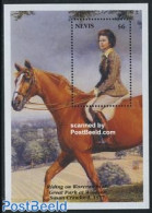 Nevis 1993 40 Years Coronation S/s, Mint NH, History - Nature - Kings & Queens (Royalty) - Horses - Royalties, Royals