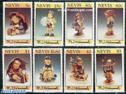 Nevis 1994 Hummel 8v, Mint NH, Art - Art & Antique Objects - St.Kitts E Nevis ( 1983-...)