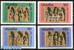 Uganda 1987 Christmas 4v, Mint NH, Religion - Christmas - Natale