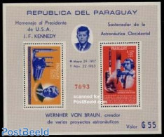 Paraguay 1964 Space Exploration S/s, Mint NH, Transport - Space Exploration - Paraguay