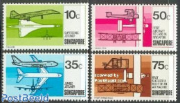 Singapore 1978 Aviation History 4v, Mint NH, Transport - Aircraft & Aviation - Airplanes