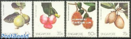 Singapore 1986 Fruits 4v, Mint NH, Nature - Fruit - Fruits