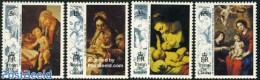 Tristan Da Cunha 1993 Christmas, Paintings 4v, Mint NH, Religion - Christmas - Art - Paintings - Rubens - Kerstmis