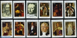 Tristan Da Cunha 2000 Definitives, Kings & Queens 12v, Mint NH, History - Kings & Queens (Royalty) - Familles Royales