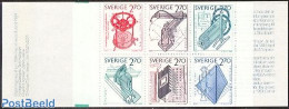 Sweden 1984 Technics 6v In Booklet, Mint NH, Science - Transport - Inventors - Stamp Booklets - Ships And Boats - Art .. - Neufs