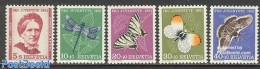 Switzerland 1951 Pro Juventute 5v, Mint NH, Nature - Butterflies - Insects - Art - Authors - Neufs