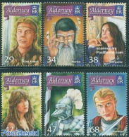 Alderney 2006 The Once And Future King 6v, Mint NH, History - Knights - Art - Authors - Writers