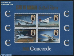 Bahrain 1976 Concorde S/s, Mint NH, Transport - Various - Concorde - Aircraft & Aviation - Maps - Concorde