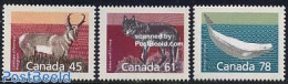 Canada 1990 Mammals 3v, Mint NH, Nature - Animals (others & Mixed) - Sea Mammals - Ungebraucht