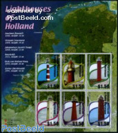 Grenada Grenadines 2002 Dutch Lighthouses 6v M/s, Mint NH, History - Various - Netherlands & Dutch - Lighthouses & Saf.. - Geography