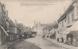 REF.AC . CPA . 18 . AUBIGNY . RUE DU PRIEURE VERS LE CHATEAU - Sonstige & Ohne Zuordnung