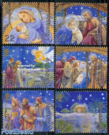 Guernsey 2002 Christmas 6v, Mint NH, Religion - Angels - Christmas - Christianity