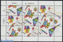 Israel 1995 Kites M/s, Mint NH, Sport - Various - Kiting - Toys & Children's Games - Nuovi (con Tab)