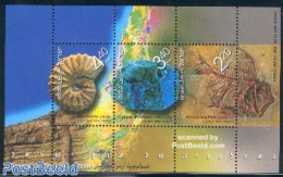 Israel 2002 Geology S/s, Mint NH, History - Nature - Geology - Fish - Unused Stamps (with Tabs)