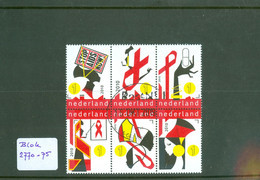 NEDERLAND 2010 NVPH 2770-2776 * STOP AIDS NOW  * BLOC * BLOCK * POSTFRIS GESTEMPELD - Used Stamps