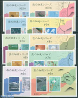 Japan 1989 Oku No Hosomichi 10 S/s, Mint NH, Art - East Asian Art - Paintings - Unused Stamps