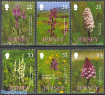 Jersey 2003 Wild Orchids 6v, Mint NH, Nature - Flowers & Plants - Orchids - Jersey