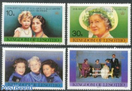 Lesotho 1985 Queen Mother 4v, Mint NH, History - Kings & Queens (Royalty) - Königshäuser, Adel