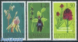 Liechtenstein 2002 Orchids 3v, Mint NH, Nature - Flowers & Plants - Orchids - Ongebruikt