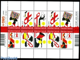 Netherlands 2010 Stop AIDS Now M/s, Mint NH, Health - AIDS - Health - Nuevos