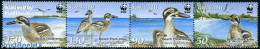 Vanuatu 2009 WWF, Beach Thick-knee 4v [:::] Or [+], Mint NH, Nature - Birds - World Wildlife Fund (WWF) - Vanuatu (1980-...)