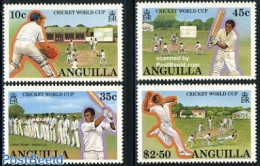 Anguilla 1987 Cricket 4v, Mint NH, Sport - Cricket - Sport (other And Mixed) - Cricket