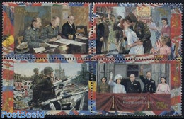Marshall Islands 1995 Peace In Europe 4v [+], Mint NH, History - Kings & Queens (Royalty) - Militarism - World War II - Königshäuser, Adel