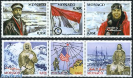 Monaco 2008 Polar Year & Expedition 6v (2x[::]), Mint NH, Science - Transport - Various - The Arctic & Antarctica - Sh.. - Nuovi