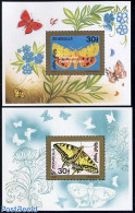 Mongolia 1992 Butterflies 2 S/s, Mint NH, Nature - Butterflies - Mongolei