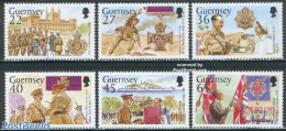 Guernsey 2002 Le Patourel 6v, Mint NH, History - Science - Transport - Decorations - Flags - Militarism - Education - .. - Militares