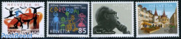 Switzerland 2011 Mixed Issue 4v, Mint NH, Health - Sport - Various - Disabled Persons - Gymnastics - Street Life - Nuevos