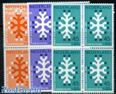 Netherlands 1969 Anti Cancer 3v, Blocks Of 4 [+], Mint NH, Health - Health - Nuevos