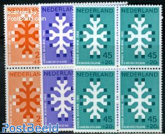 Netherlands 1969 Anti Cancer 3v, Blocks Of 4 [+], Mint NH, Health - Health - Ungebraucht