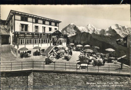 11354004 Schynige Platte Berghaus Terrasse Mit Eiger Moench Und Jungfrau Berner  - Andere & Zonder Classificatie