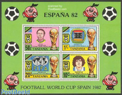 Tanzania 1982 World Cup Football Spain S/s, Mint NH, Sport - Football - Tansania (1964-...)