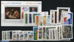 Liechtenstein 2000 Yearset 2000 (29v+1s/s), Mint NH, Various - Yearsets (by Country) - Neufs