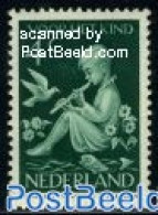 Netherlands 1938 4+2c, Stamp Out Of Set, Mint NH, Nature - Performance Art - Birds - Flowers & Plants - Music - Nuovi