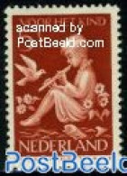 Netherlands 1938 5+3c, Stamp Out Of Set, Mint NH, Nature - Performance Art - Birds - Flowers & Plants - Music - Nuovi