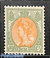 Netherlands 1899 40c Green/orange, Stamp Out Of Set, Unused (hinged) - Ungebraucht