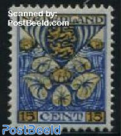 Netherlands 1926 15+3c, Friesland, Stamp Out Of Set, Unused (hinged), History - Nature - Coat Of Arms - Flowers & Plants - Ungebraucht