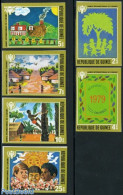 Guinea, Republic 1979 Int. Year Of The Child 6v Imperforated, Mint NH, Transport - Various - Railways - Year Of The Ch.. - Treinen