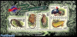 Malaysia 1997 Protected Animals S/s, Mint NH, Nature - Animals (others & Mixed) - Birds - Deer - Fish - Poultry - Fische