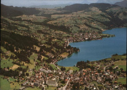 11353949 Unteraegeri Panorama Mit Aegerisee Und Oberaegeri Fliegeraufnahme Unter - Altri & Non Classificati