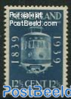 Netherlands 1939 12.5c 100 Years Railways, Stamp Out Of Set, Mint NH, Transport - Railways - Nuevos